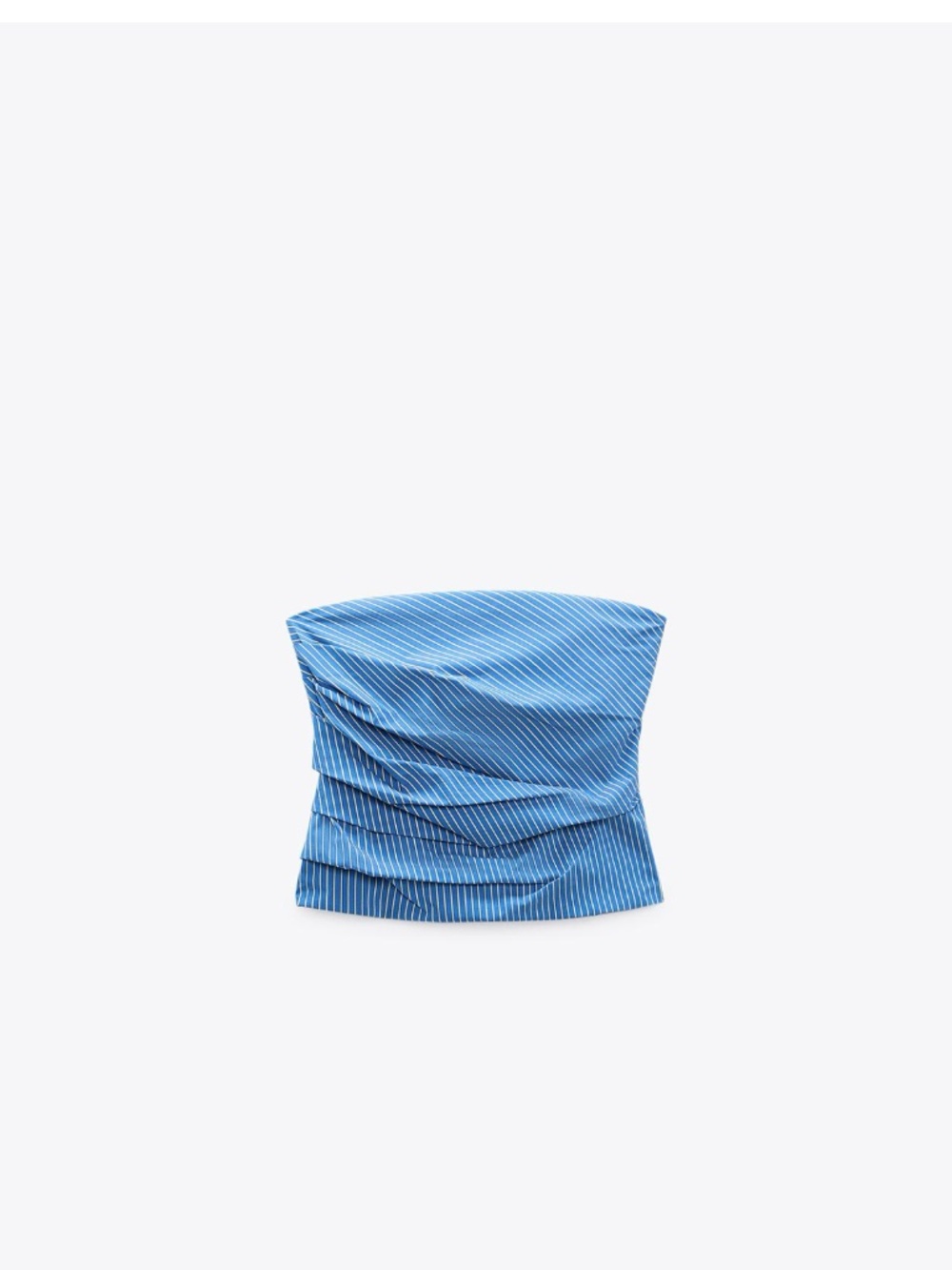 Zara striped strapless top